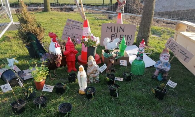 Protest van de tuinkabouters