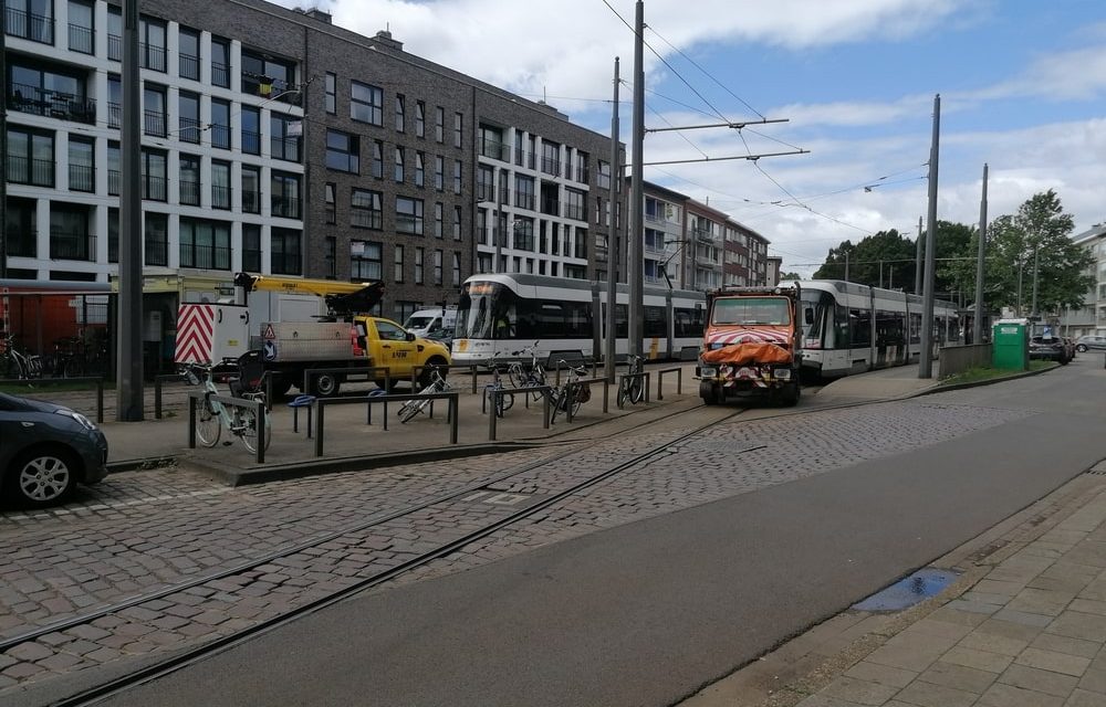 Defecte tram blokkeert lijnen 4 en 9